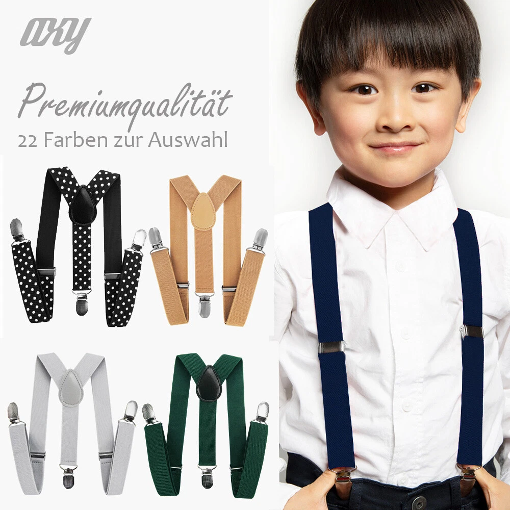 Bretelle per bambini con papillon ragazzi bretelle