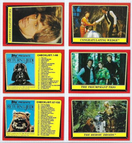1983 Topps Star Wars Return Jedi Complete 132 Cards + 66 Variation Sticker Set - Picture 3 of 12