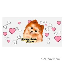 1 Piece UV DTF Cup Wrap, Transfer Stickers for Glass Uv DTF Pomeranian Mom