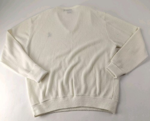 Vintage PGA Tour Vneck Off White Acrylic Sweater Adult XL Golf - 第 5/8 張圖片