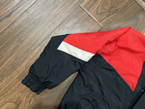 Giacca vintage Chicago Blackhawks grande LINEA GESSO di Russell Puffer Bomber NHL - Foto 6 di 15