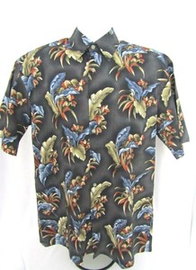 pierre-cardin-men-039-s-shirt-meduim-floral-hawaiian-cotton