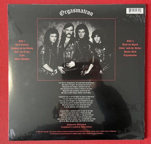 Motorhead / Orgasmatron / SEALED / Record LP / 2015 / 180 Gram Sanctuary HYPE - Imagen 5 de 9