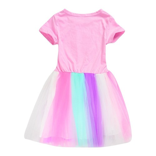Descendants4 4-10-year-old Girl's Skirt T-shirt Star Rainbow Lace Skirt Dress - Bild 8 von 24