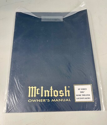 McIntosh HT Series THX Original Owner's Manual - NEW!