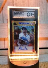 2021 Leaf Pro Set Metal #4/4 SGC 10 Auto 9 Matt McLain RC Reds RARE Sealed 