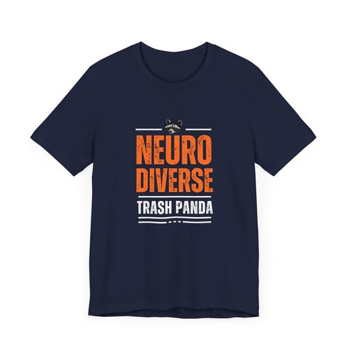 Neuro Diverse Trash Panda Unisex Jersey Short Sleeve Tee S - 3XL - Picture 56 of 69