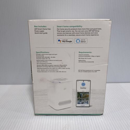 (NEW) ADT Self Setup Smart Home Hub W/ Power Supply S40LR1-01 Open Box - Picture 10 of 11