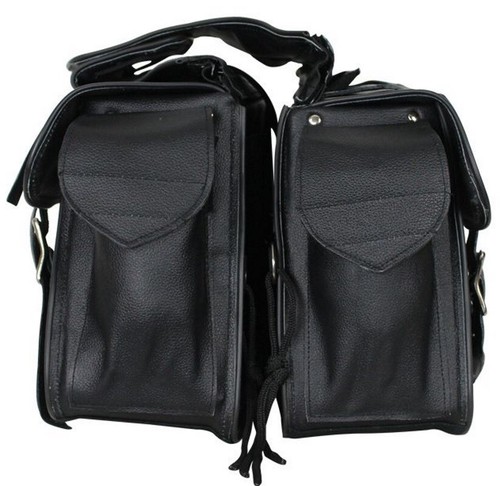 ALFORJAS INCLINADAS 14" W CUERO GENUINO MOTO PARA YAMAHA - YDD78 - Imagen 5 de 8