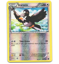 Pokemon 2013 Near Mint NM Staravia 96/116 Plasma Freeze REVERSE Card