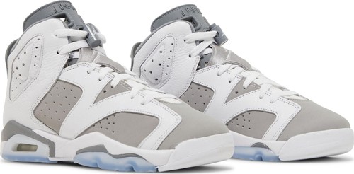 [384665-100] Grade School Air Jordan Retro 6 (GS) 'Cool Grey' - Picture 2 of 5