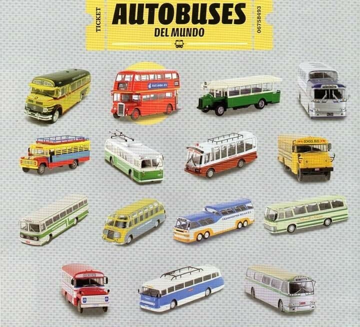 BUSES OF THE WORLD MERCEDES BENZ 355 BRAZIL (SCALE 1:72) BRAND NEW