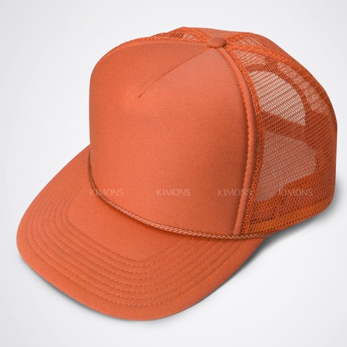 Gorra de béisbol de malla de espuma de camionero con cierre a presión lisa lisa para hombres sombreros gorras II - Imagen 39 de 60