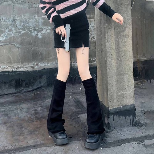 Women Knit Long Socks Winter Warm Leg Warmers Knitted Crochet Ladies Cable - Bild 27 von 44