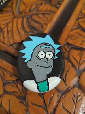 Rick & Morty Briefbeschwerer handbemalt selten 