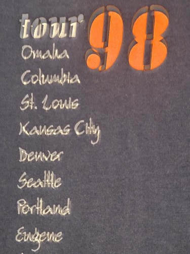 Robin Trower Band Vintage 90s FOTL Rock Guitarist 1998 Tour T Shirt Men's XL - Picture 13 of 13