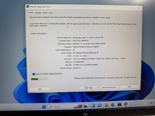 HP EliteBook 840 G8 14"Intel Core i7-1185G7 3.0GHz 1TB SSD, 32GB RAM - Picture 6 of 17