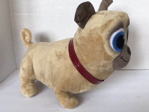 Disney Store - Rolly - Tan Pug Plush Dog 12” Disney Jr Puppy Pals EUC - Picture 3 of 12