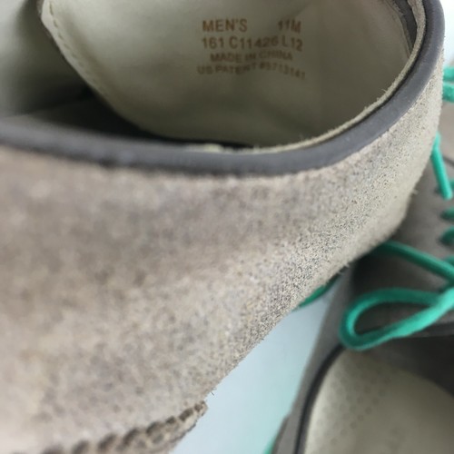 Cole Haan hellbraun Wildleder Flügelspitze Oxford Schuh grün weiche Sohle Größe 11M - Bild 7 von 8