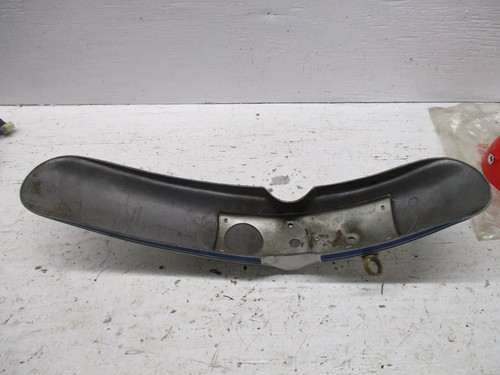 1972-1974 Honda XL 250 350 Front Fender Silver Blue Stripe 61100-356-000SU - Picture 8 of 11