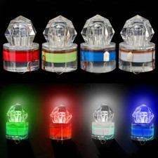 Flash LED Deep Drop Underwater Fishing Light Diamond Squid Strobe Bait Lure Lamp