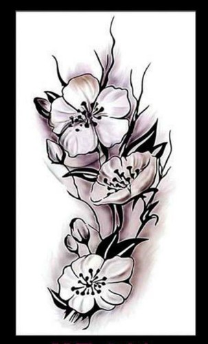 Temporary Waterproof Fake Tattoo Sheet Sticker Floral 3D Butterfly Body Skin - Picture 19 of 59