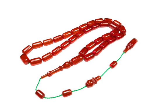 CLEARANCE Handmade Turkish Prayer Beads Tasbih SIKMA Kehribar Tesbih 341 - Picture 7 of 11