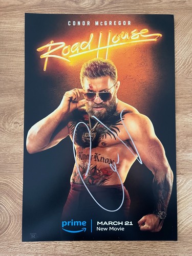 * CONOR MCGREGOR * signed 12x18 poster * ROADHOUSE * 2 - Picture 1 of 2
