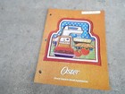 Vintage 1976 Catalog #3229 - Oster Small Kitchen Appliances