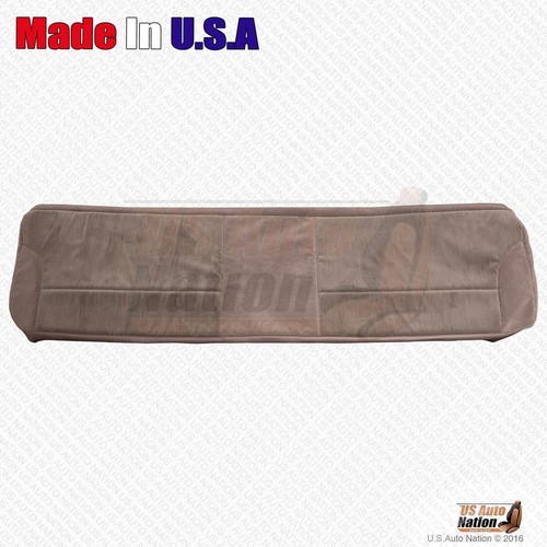 1995 Ford F150 F250 F350 F450 F550 XLT Rear Bench Bottom & Top Cloth Cover Tan - Picture 2 of 5