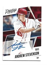 Andrew Stevenson AUTOGRAPH Washington Nationals 2018 Panini Chronicles AUTO Card