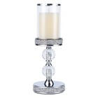 Crystal Silver Candlesticks