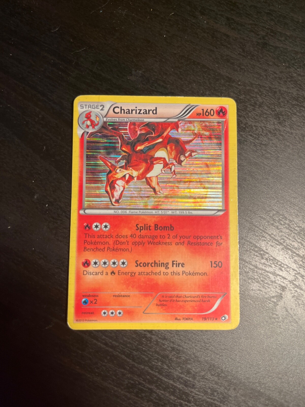 Charizard Holo Rare 19/113 (Unplayed) Pokemon TCG Legendary Treasures -Mint