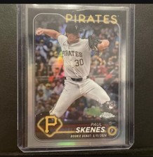 2024 Topps Chrome Update Paul Skenes Refractor RC Rookie Pirates USC27