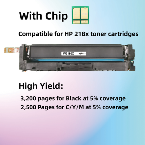 218X W2182X High Yield Toner for HP LaserJet Pro MFP 3301fdw *With Chip* - Picture 5 of 5