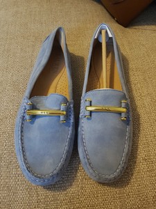 fodera in scamosciata Ralph pelle Chiaro pelle in con Scarpe Blu Novità Uk5 Caliana Lauren scamosciata Yaawqv