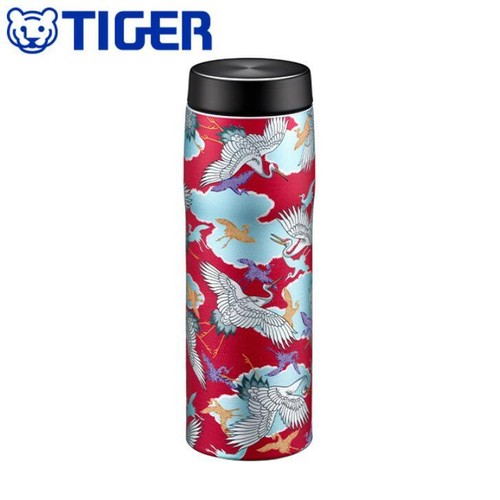 Botella aislante al vacío TIGER fría/térmica 0,48 L Tsuru hecha en Japón MJX-B048