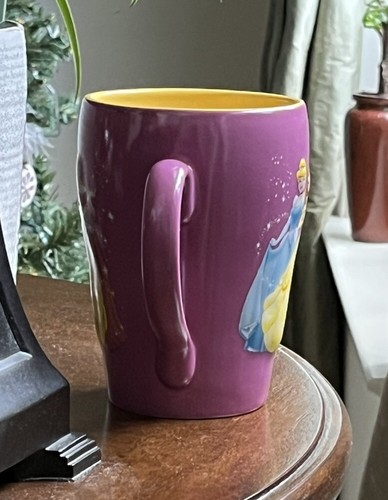 Disney Princesses Mug 3D Let the Enchantment Begin Purple Dresses Roses Monogram - Picture 3 of 17