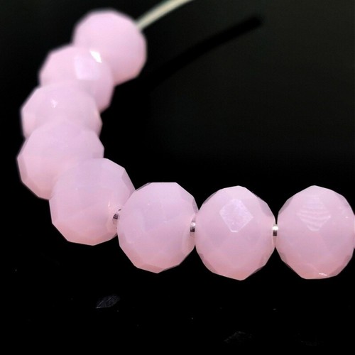 50Pcs 8mm Spacer Findings Crystal Loose beads Diy Glass bead Jewelery Making - Bild 18 von 46