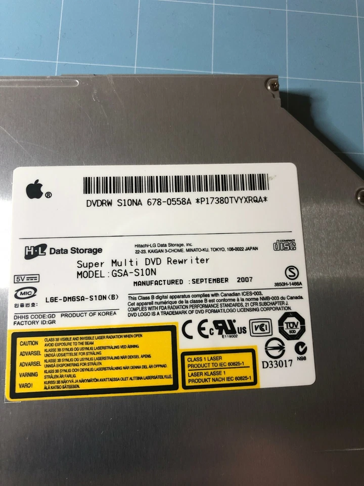 GSA-S10N IDE DVD-RW Superdrive for Apple MacBook & MacBook Pro, Brand New! - Image 2 of 4