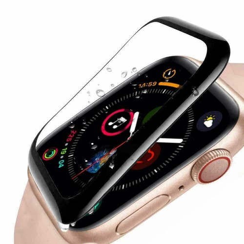 2x 3D Hartglas für Apple Watch Series 6 / SE - 44 mm Panzerfolie Full CURVED 9H - Bild 7 von 7