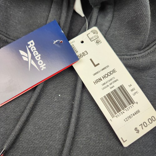 Reebok Human Rights Now 1988 Concert Men L Hoodie Sweatshirt Black NOS NEW VTG - Photo 2 sur 7