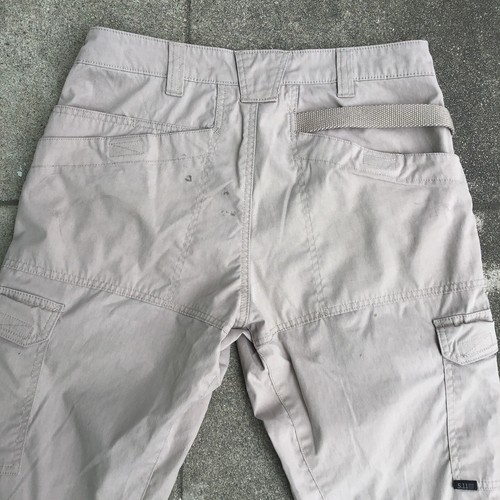 5.11 Tactical ABR Pro Pants Men 32 x 30 Beige 9 Pockets 511 Cargo *Stained* - Picture 6 of 9