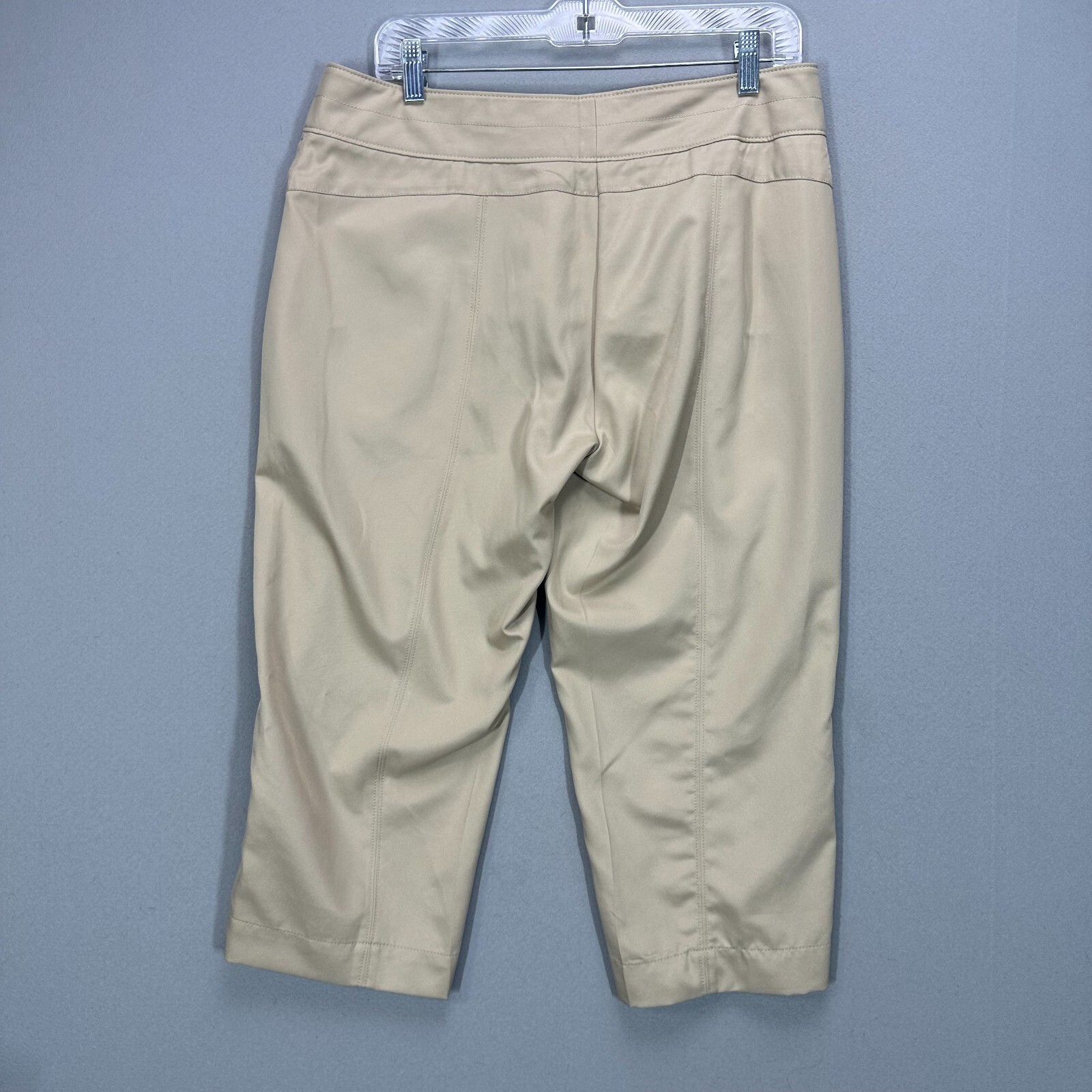 Pantalon Capri Taille 16 Gris Polyester Léger - Carrière, Été, Affaires