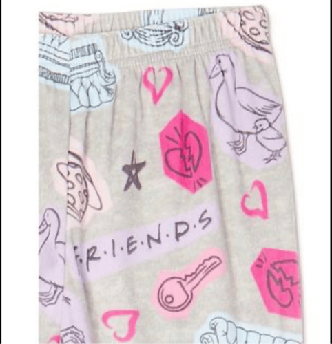 Set Pigiama Maniche Lunghe Friends TV Show Bambina 2 Pezzi Taglia 4/5 Ross Moni - Foto 5 di 9