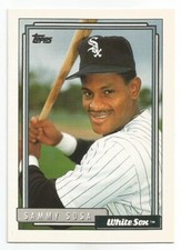 SAMMY SOSA 1992 TOPPS CARD NM-MT+ CONDITION