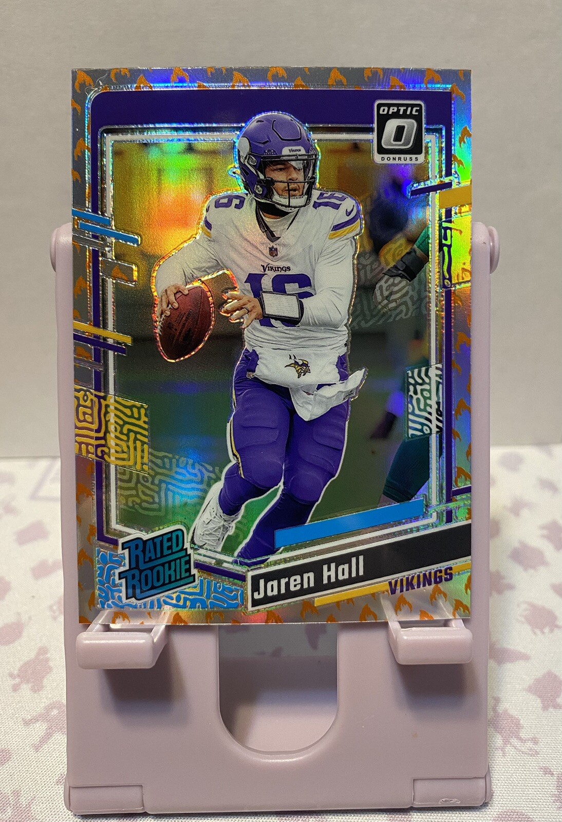 Vikings Jaren Hall Fire Emoji Rated Rookie 2023 Optic #270 NM