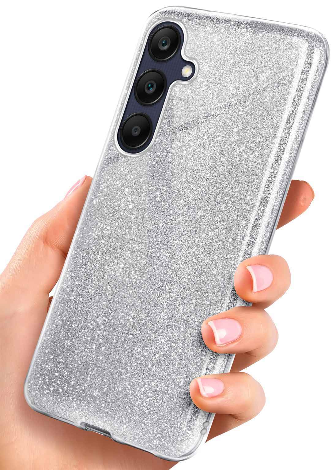 Glitzer Handyhülle für Samsung Galaxy A25 5G Schutzhülle Strass Etui HD Glitter