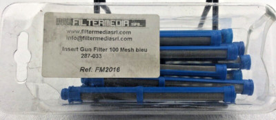 Filtermedia SRL Spray Gun Fine Filter Insert (Blue) 100 Mesh (Pack of 10)