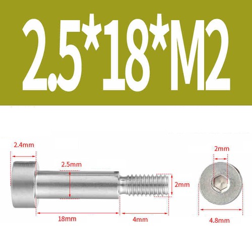 Tornillo de hombro de paso hexagonal interior M2 M2,5 M3 M4 M5 M6 M8 M10 acero inoxidable V2A A2 - Imagen 12 de 169